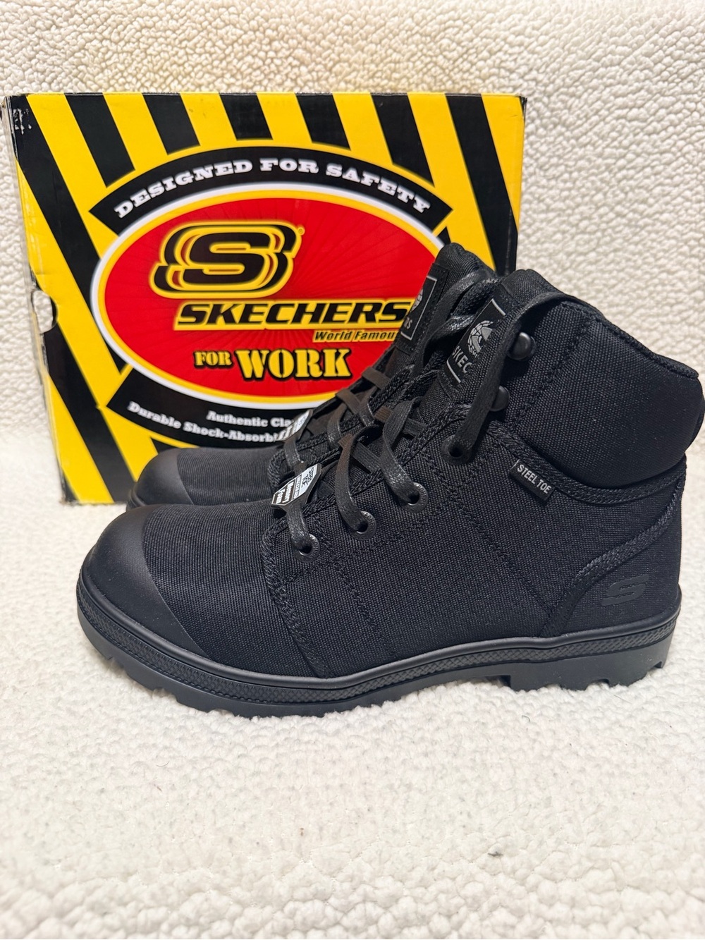 Skechers Work Steel Toe Boots Women’s Size 9